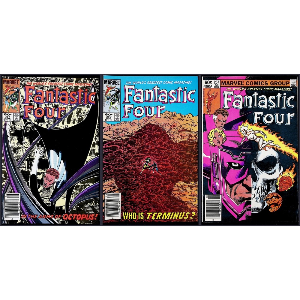 Marvel Comic Lot Fantastic Four #257 #267 #269 Vintage Copper‎ Age Newsstand